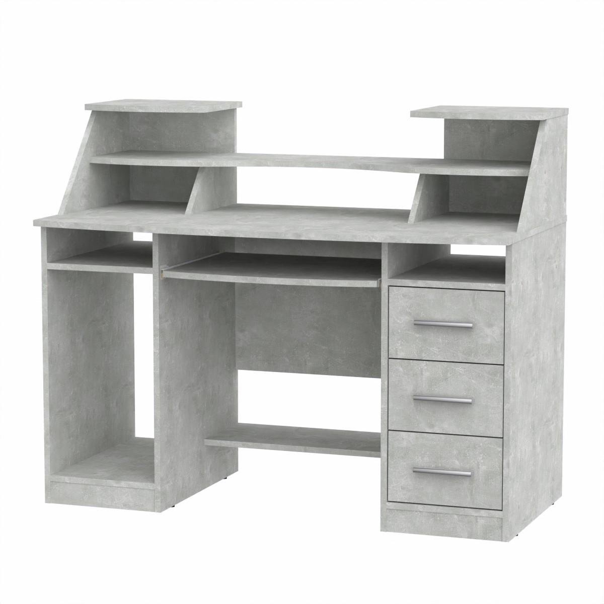 Стіл комп'ютерний Компаніт Комфорт-5 126,8х65х103,8 см Ательє світлий (26728856) - фото 1 Стіл комп'ютерний Компаніт Комфорт-5 126,8х65х103,8 см Ательє світлий (26728856) - фото 1