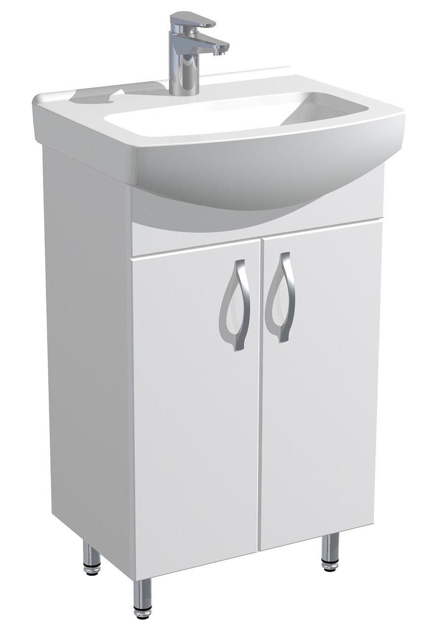 Тумба для ванной комнаты напольная AVT Церсания 50 с умывальником Церсания 50 Белый (30631999) Тумба для ванной комнаты напольная AVT Церсания 50 с умывальником Церсания 50 Белый (30631999)