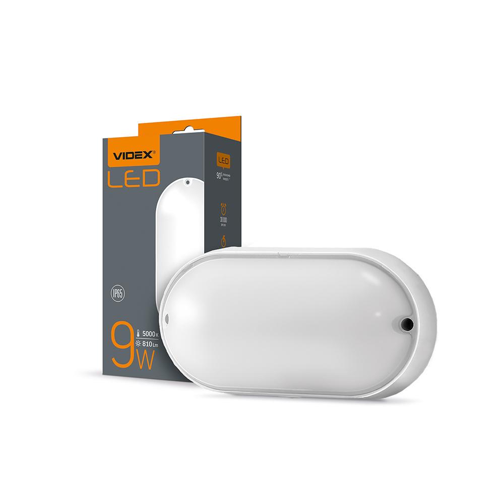 Світлодіодний світильник IP65 Videx 9 Вт 5000 K овальний Білий (VL-BHO-095PW) - фото 2 Світлодіодний світильник IP65 Videx 9 Вт 5000 K овальний Білий (VL-BHO-095PW) - фото 2