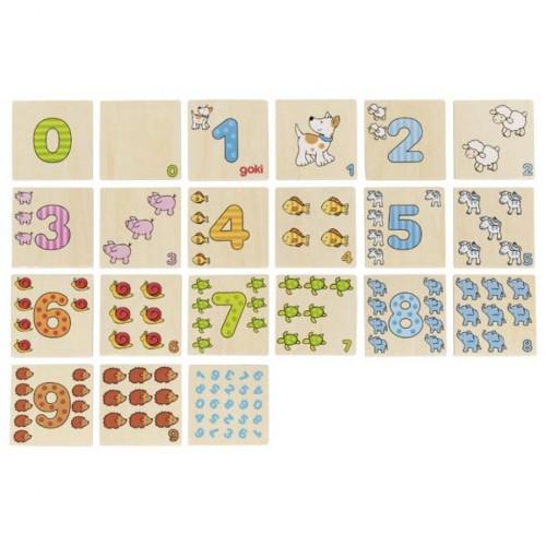 Розвиваюча іграшка Goki Гра мемо вчимося рахувати (56806G)