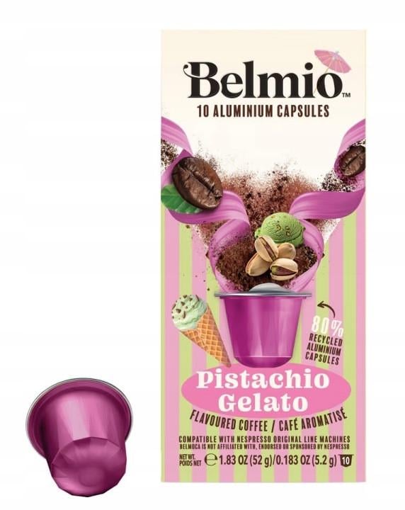 Капсулы Nespresso Belmio Pistachio Gelato алюминий 10 шт. (3212048843)