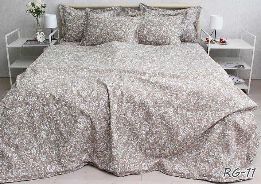 Комплект постільної білизни Ranforce Gofre RG-11 сімейний наволочки 70x70 см