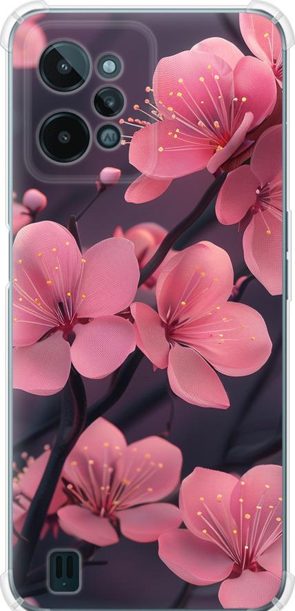 Чехол на Realme C31 Пурпурная сакура (6075sp-2593-42517)