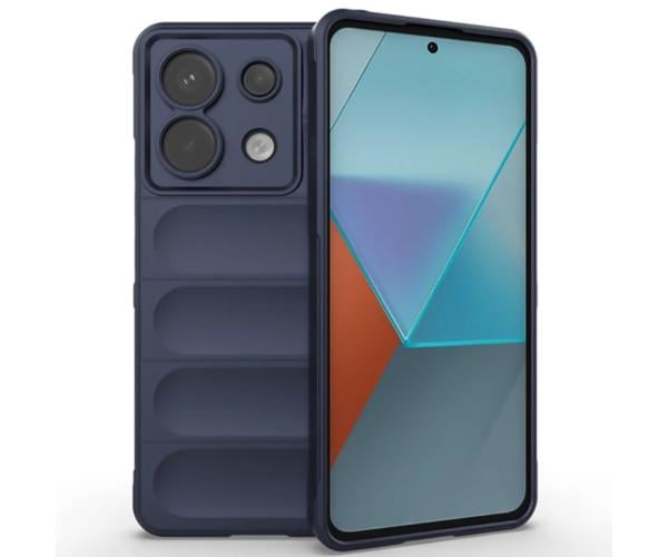 Чехол - накладка Ricco Phantom Shield для Xiaomi Redmi Note 13 Pro 5G / Poco X6 с защитой при падении Тёмно-Синий