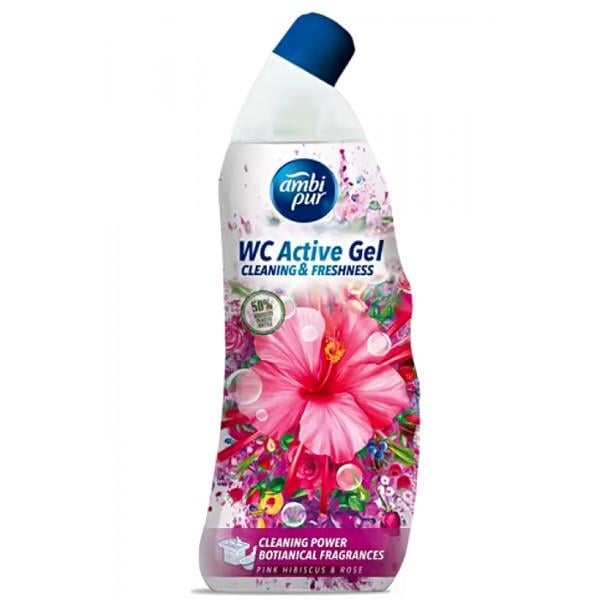 Гель для туалета Ambi Pur WC Botanical Fragrances Гибискус и роза 750 мл Гель для туалета Ambi Pur WC Botanical Fragrances Гибискус и роза 750 мл