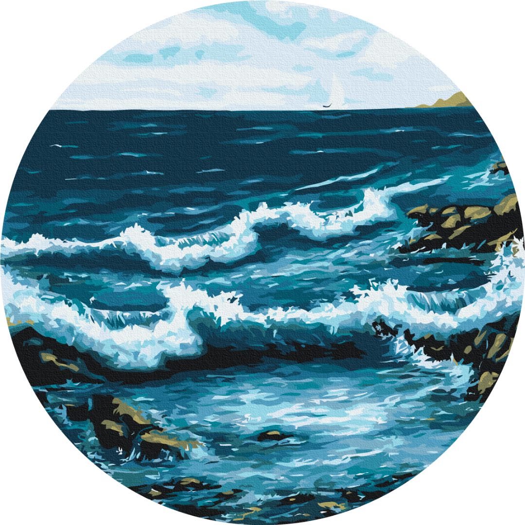 Картина по номерам Brushme Океанские волны 40 см (RC00050L)