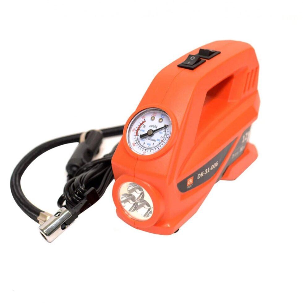 Автокомпресор с фонариком Дорожня карта (DK-31-006)