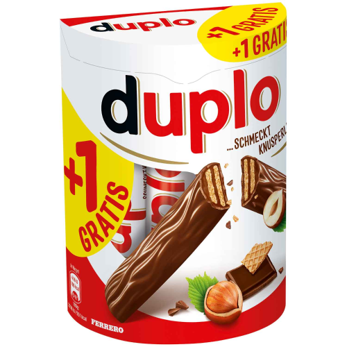 Шоколадные батончики Duplo Hazelnut 10 plus 1 gratis 182 г (23333294)