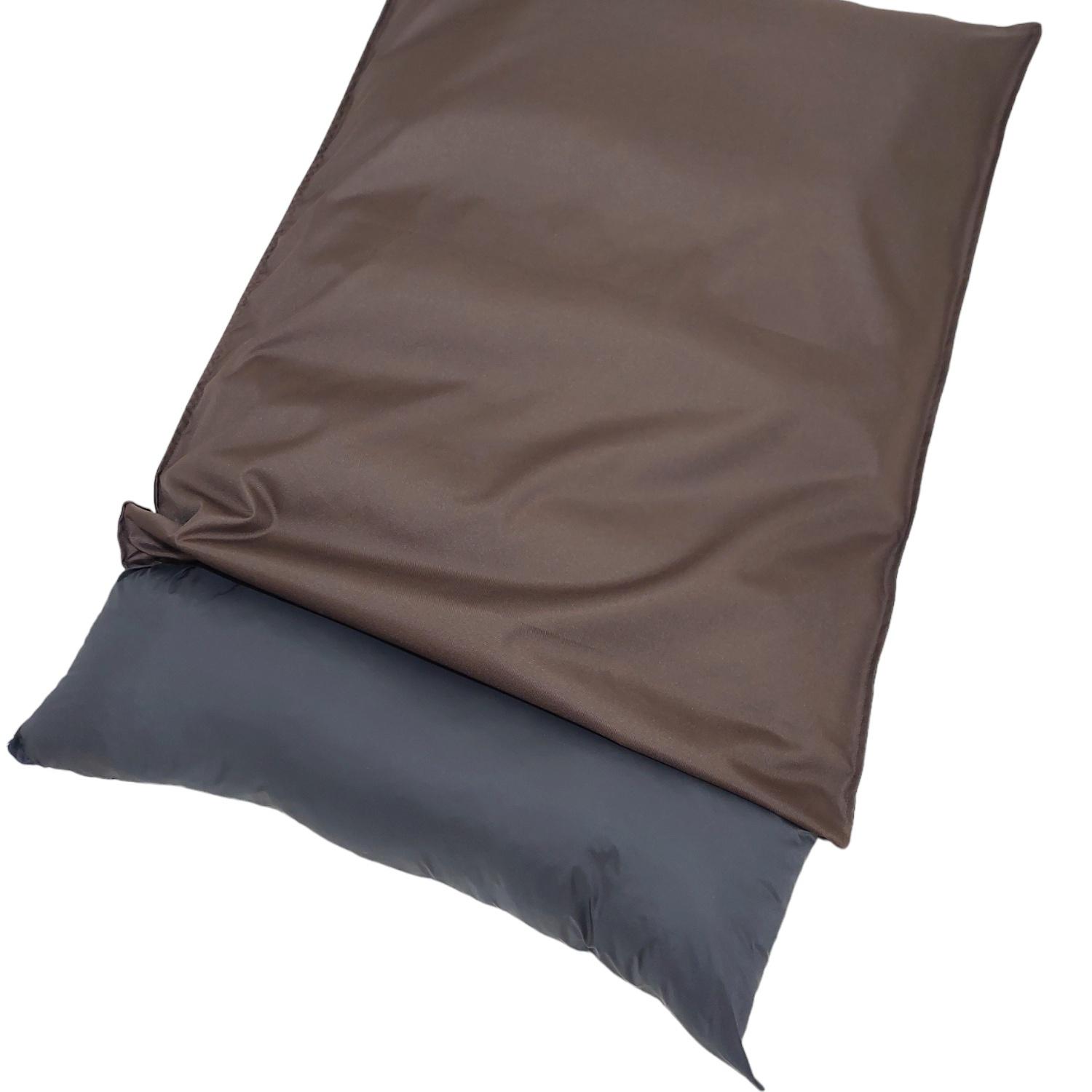Лежак для собак Huge and Tiny Waterproof 100x70x6 см Коричневый с черным - фото 4
