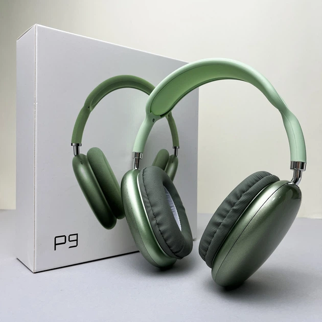 Наушники Stereo Headset P9 с микрофоном для iOS Android Зеленый (2537077196)