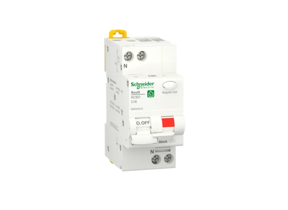 Дифференциальный автомат SCHNEIDER ELECTRIC RESI9 1P+N 16A C 30mA 6kA C2