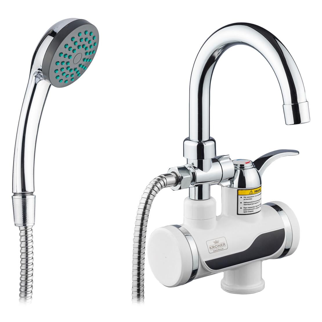 Проточный водонагреватель Kroner KRM Volt CW191MDS с дисплеем (CV023248)