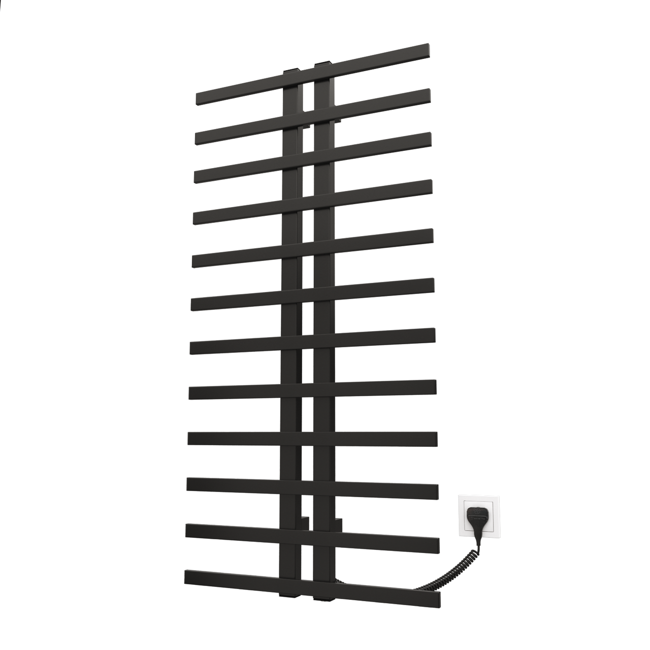 Полотенцесушитель Kosser Флай 1200х600 мм ER с таймером Черный (ДФ03ER)