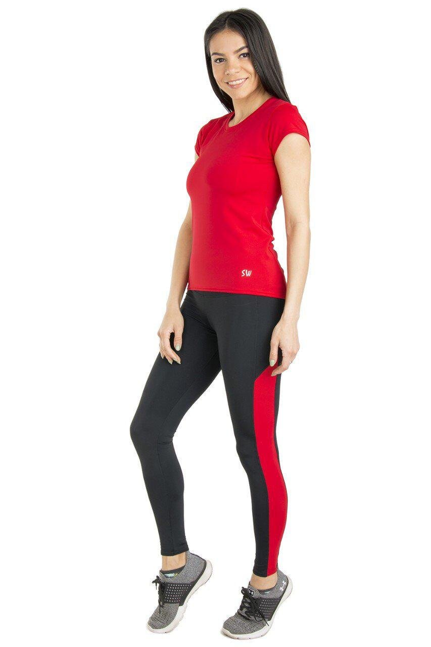 Футболка женская спортивная из бифлекса 2XL Красный (KL-1283) - фото 4 Футболка женская спортивная из бифлекса 2XL Красный (KL-1283) - фото 4