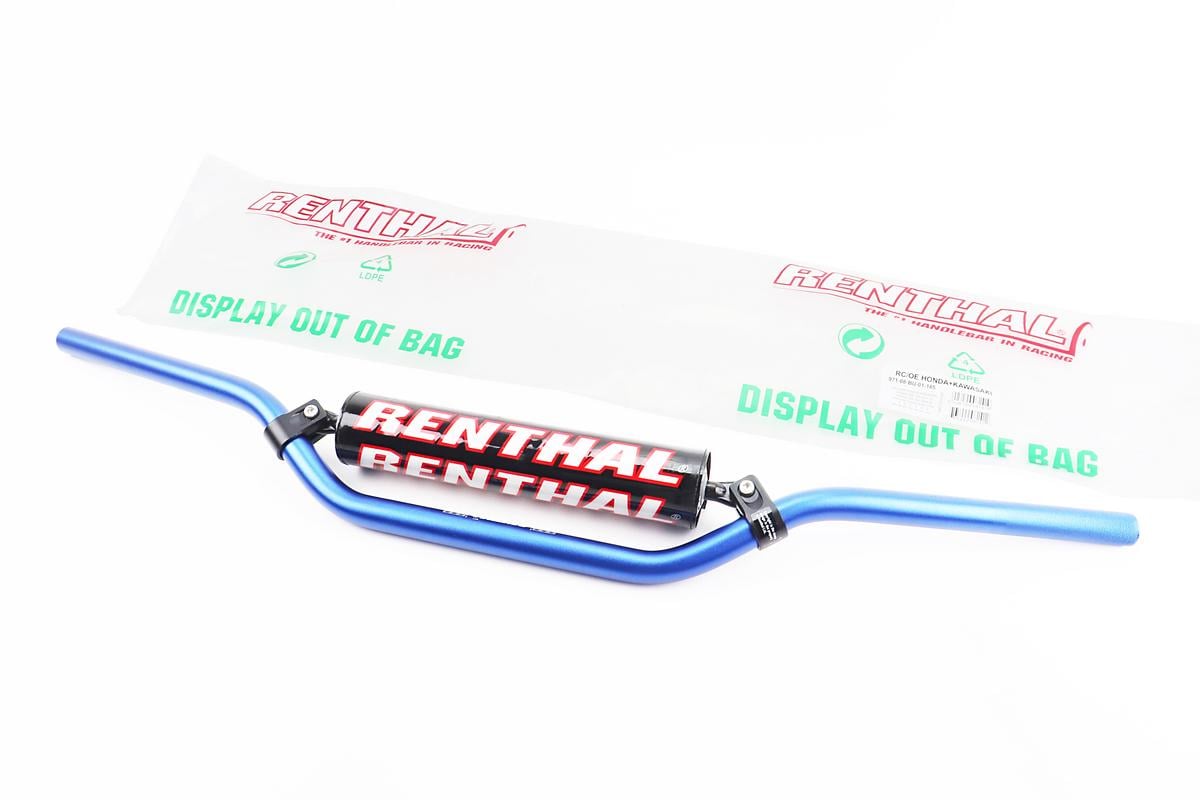 Мотоциклетный руль Renthal с буфером ⌀22x805 мм Синий (2345)