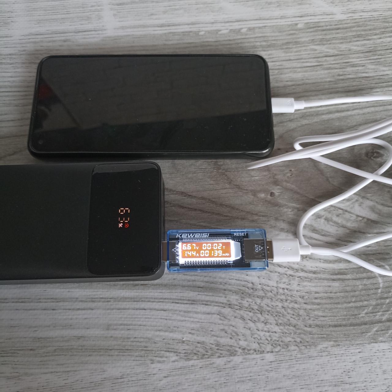 Тестер USB Keweisi Блакитний (2612939305) - фото 6 Тестер USB Keweisi Блакитний (2612939305) - фото 6