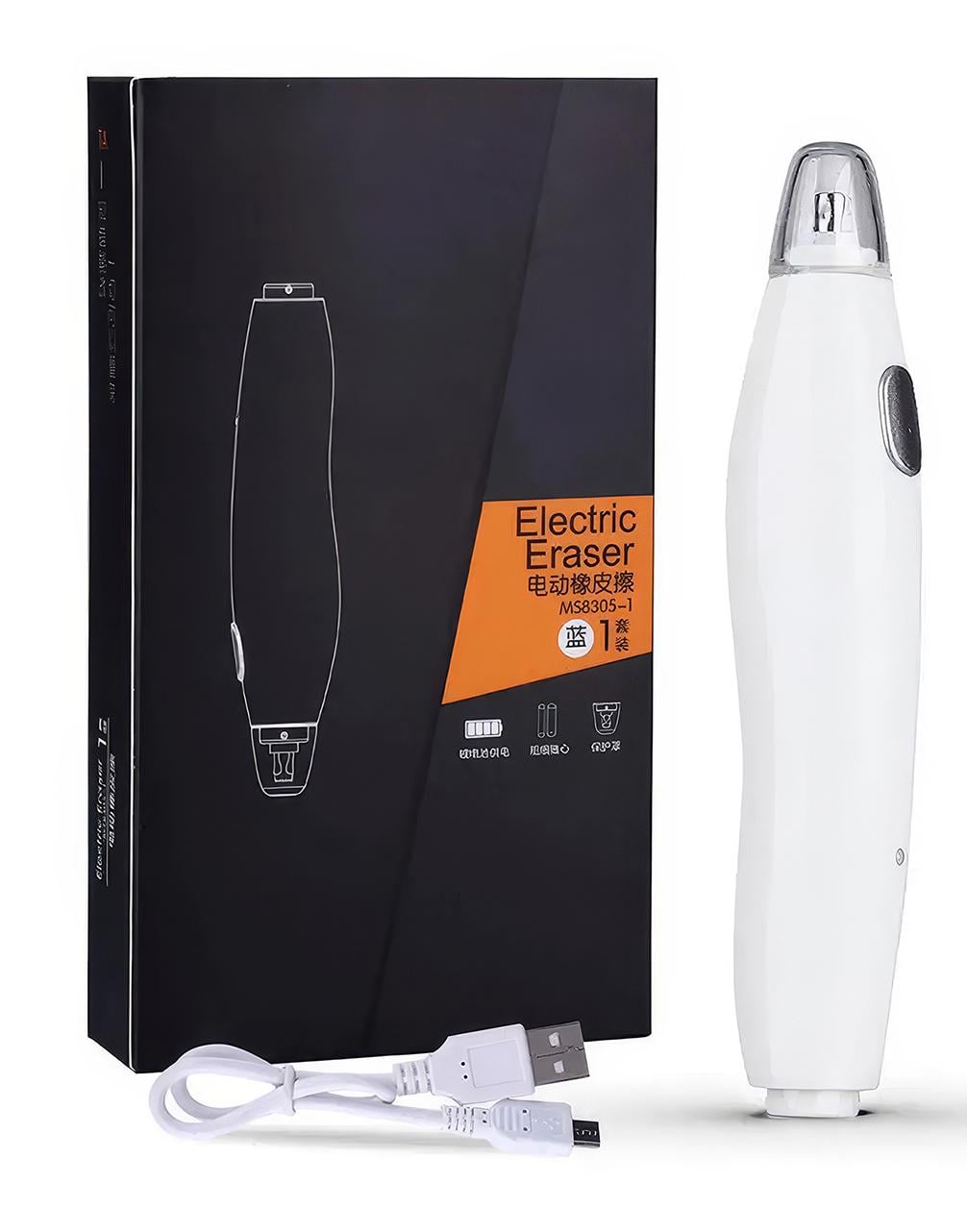 Резинка электрическая резинка TENWIN 8305 аккумуляторная Белый (MS8305-3)