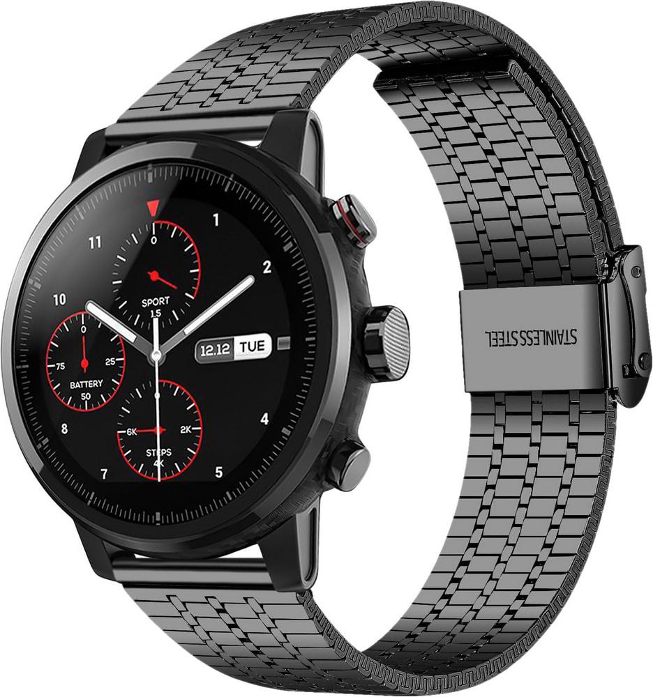 Браслет металлический Counic для Amazfit Stratos Black (34120-2B) Браслет металлический Counic для Amazfit Stratos Black (34120-2B)