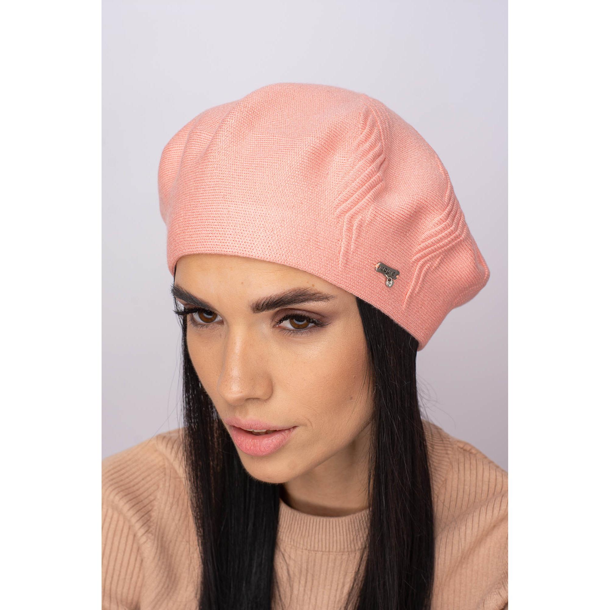 Берет женский шерстяной Leks Магма one size Коралл