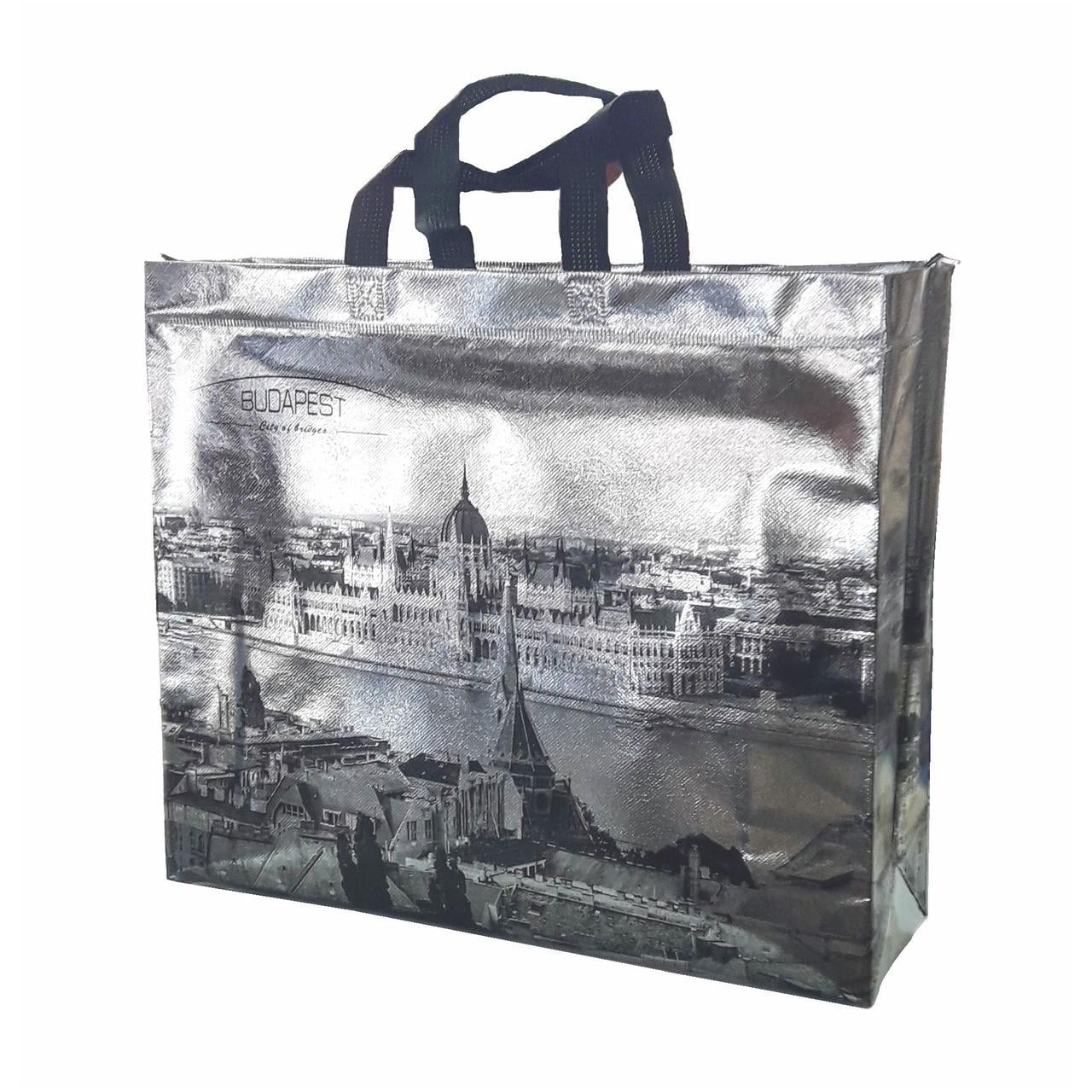 Сумка-шоппер ECOBag №12 36х41х12 см Silver Budapest (204806-12-sil)