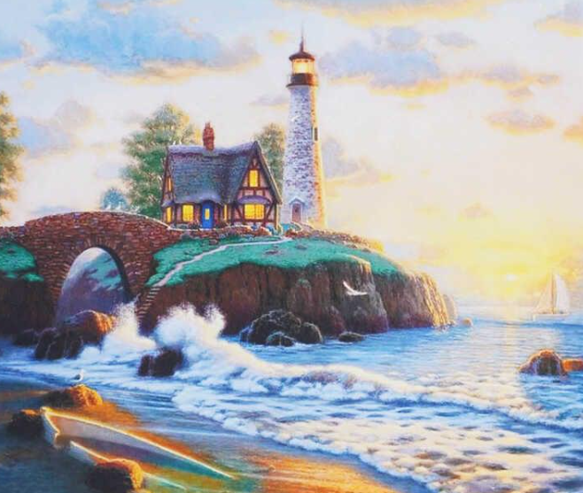 Картина за номерами TK Group 31492 30 Лазурний берег 40х30 см (121668)