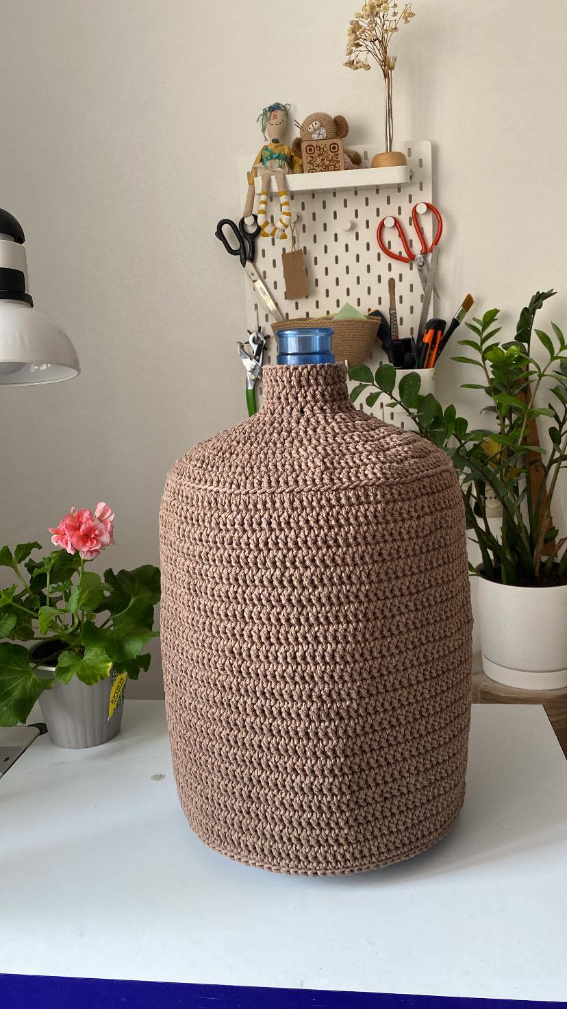 Чохол на бутль Svetla.jute із бавовни ручної роботи для бутля 19 л (JUTE0072) - фото 2 Чохол на бутль Svetla.jute із бавовни ручної роботи для бутля 19 л (JUTE0072) - фото 2