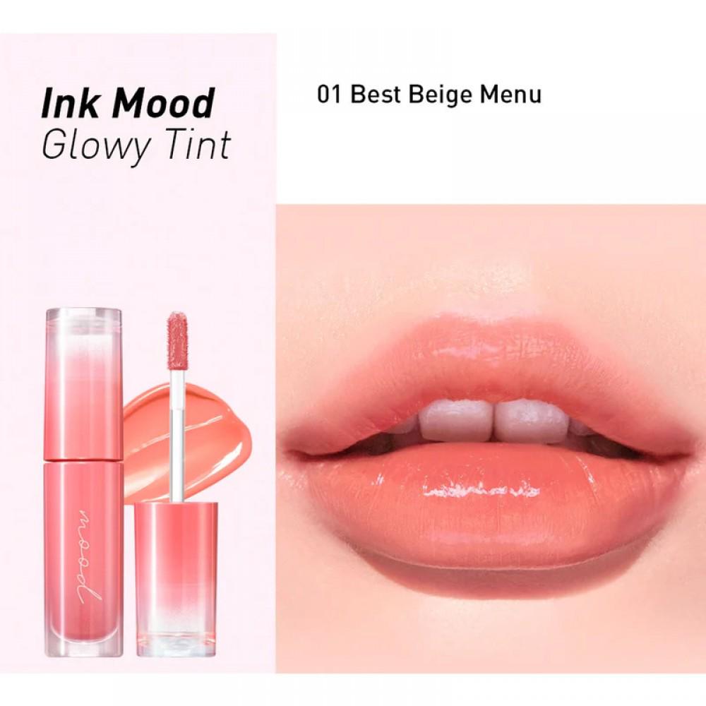 Тинт для губ Peripera Ink Mood Glowy Tint 01 Best Beige Menu глянцевый (1788828776) - фото 2