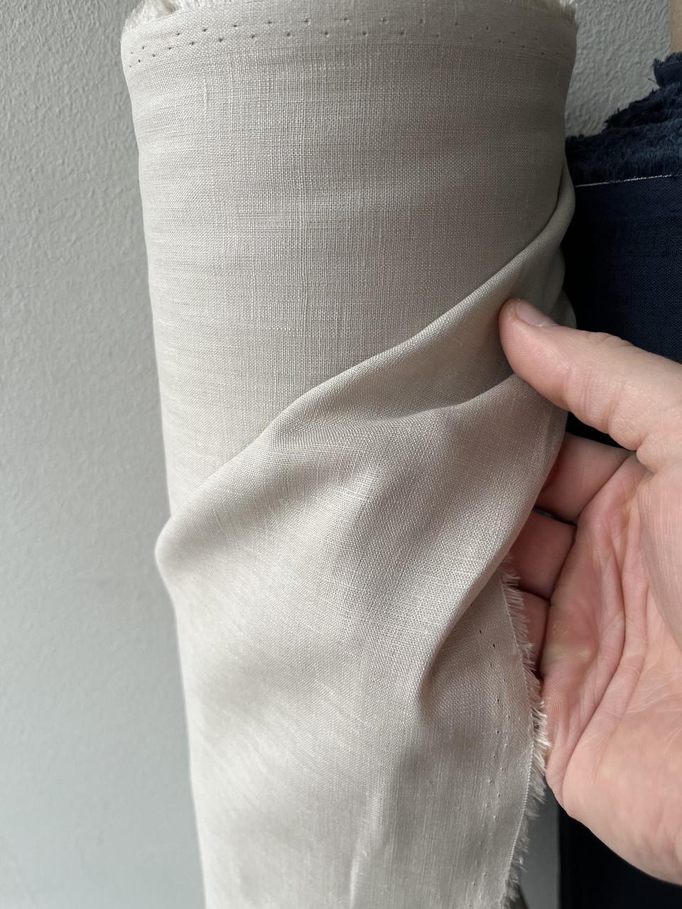 Ткань LINEN PLUS 100% лен 143 см 330 Бежевый - фото 7 Ткань LINEN PLUS 100% лен 143 см 330 Бежевый - фото 7