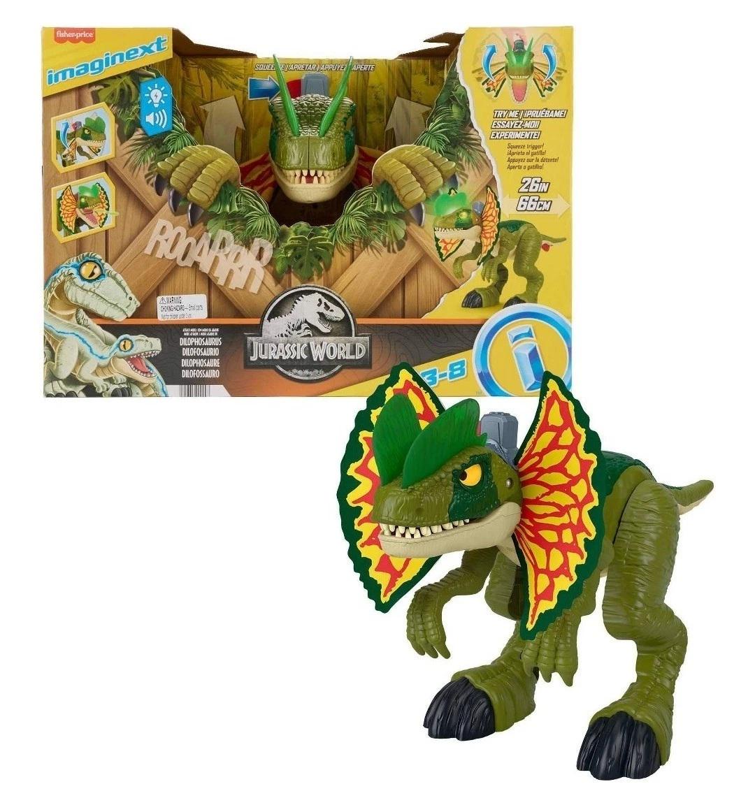 Детская игровая фигурка Imaginext Jurassic World Dilophosaurus Fierce Launchin (669632126) Детская игровая фигурка Imaginext Jurassic World Dilophosaurus Fierce Launchin (669632126)