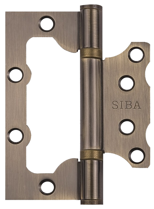 Петля дверна Siba універсальна накладна 100 мм Антична бронза (2BB 4"х3"х2,5mm FHP AB) - фото 1 Петля дверна Siba універсальна накладна 100 мм Антична бронза (2BB 4"х3"х2,5mm FHP AB) - фото 1