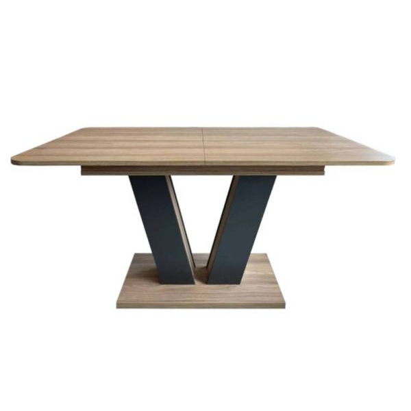 Обеденный раскладной стол ART IN HEAD Vendi ЛДСП 80х140/40 см Дуб эвок/Графитовый (TB25100700000) - фото 2 Обеденный раскладной стол ART IN HEAD Vendi ЛДСП 80х140/40 см Дуб эвок/Графитовый (TB25100700000) - фото 2