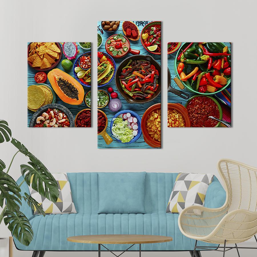 Картина для інтер'єру Кухня Мексики 141x90 см (295-32)