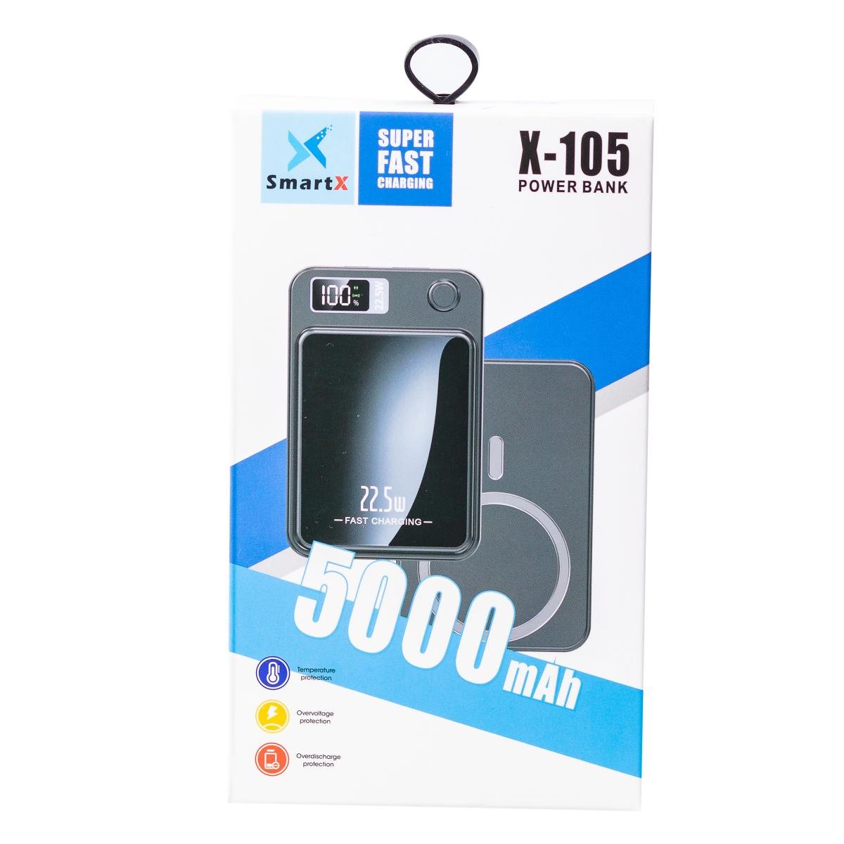 Повербанк 5000 mAh с беспроводной зарядкой USB-C/USB-A (20973064) - фото 9