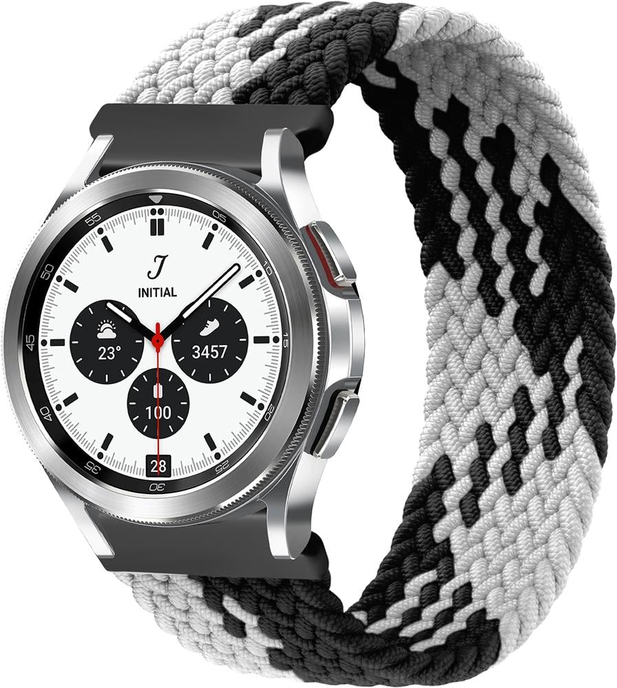 Ремешок Solo Loop Multi для Galaxy Watch 4 Classic 42 мм (145 мм) Black/White (26284-1E)