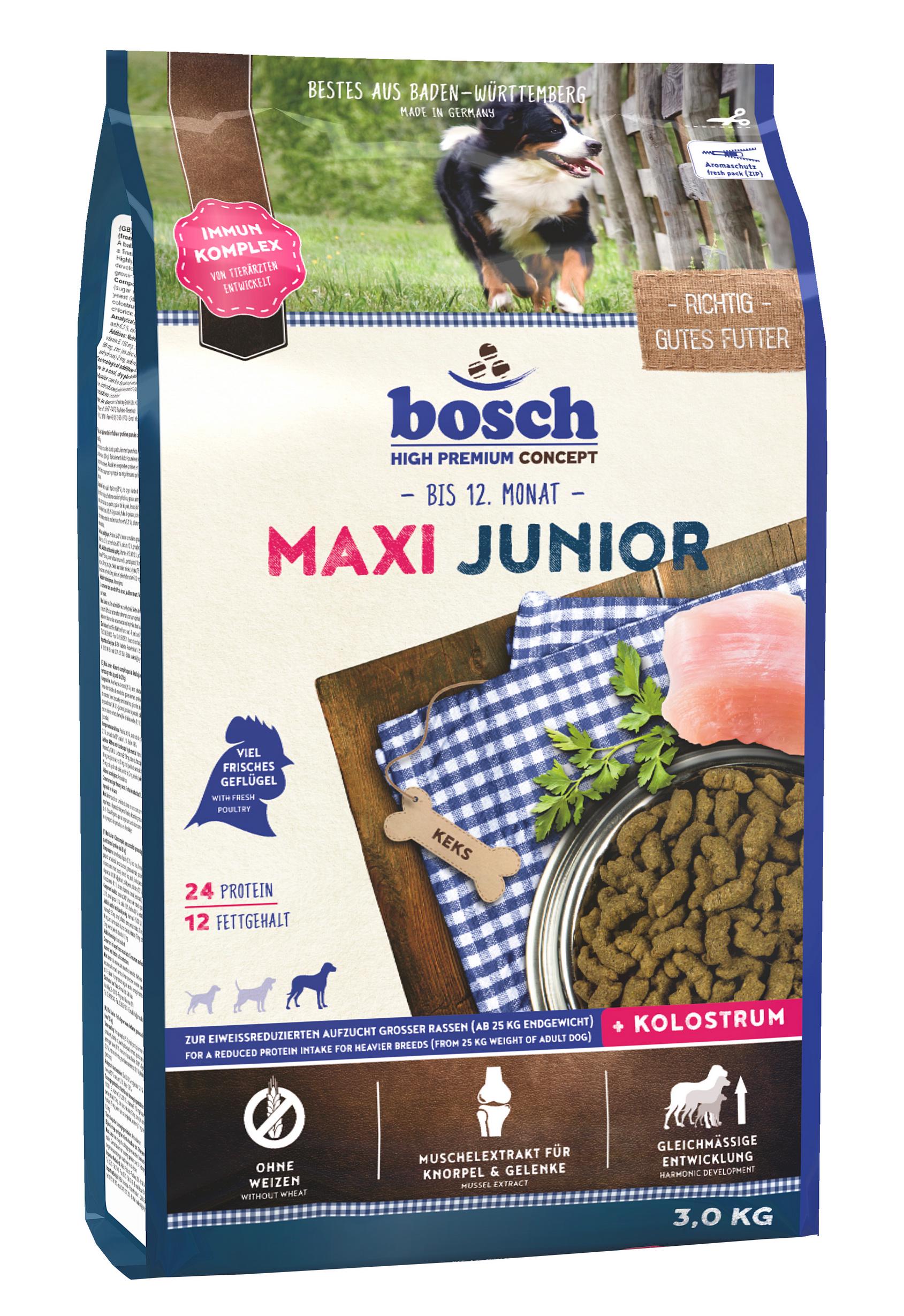 Сухой корм для собак Bosch Maxi Junior 3 кг