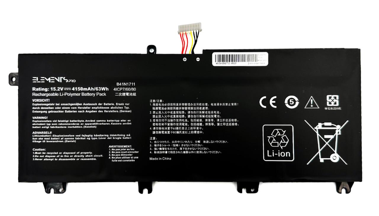 Аккумулятор для ноутбука Asus ROG Strix GL503VD/GL503VM/GL703VD/GL703VM/FX503VM/FX63V/ZX63V 15,2V 4150 mAh (00000010074)
