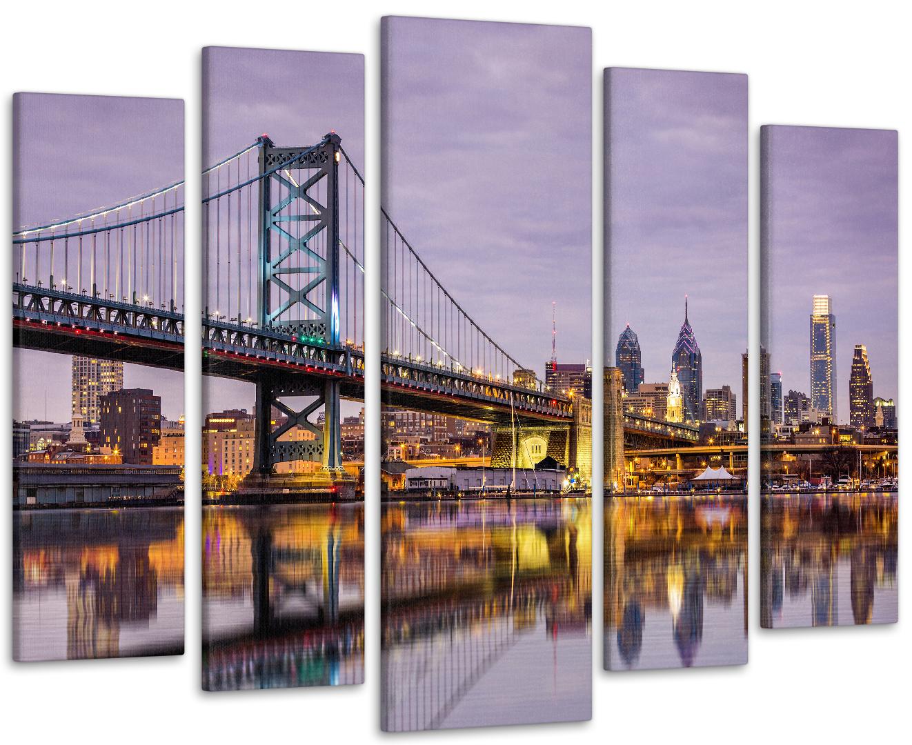 Картина модульная Город Мост 110х160 см (Art-300_5)