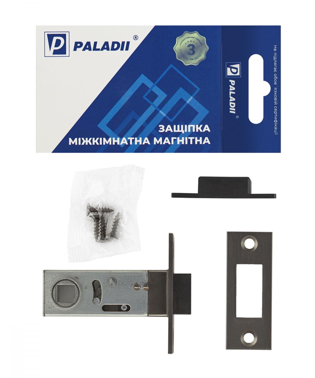 Защелка врезная магнитная Paladii 50 MBN Графитовый (ПМ058) - фото 2
