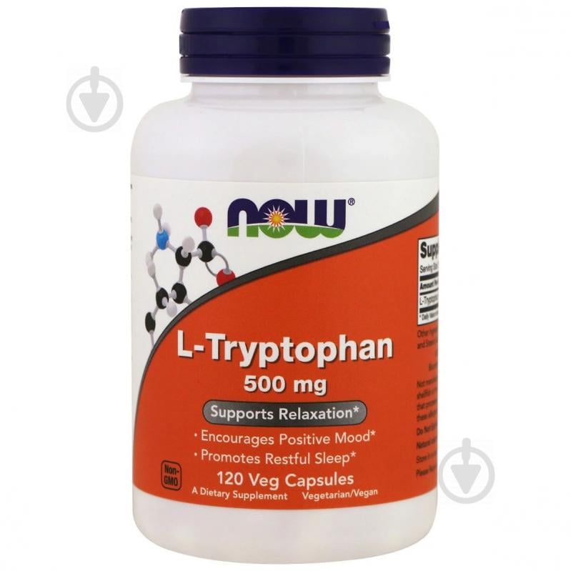 L-триптофан Now Foods 500 мг 120 рослинних капсул