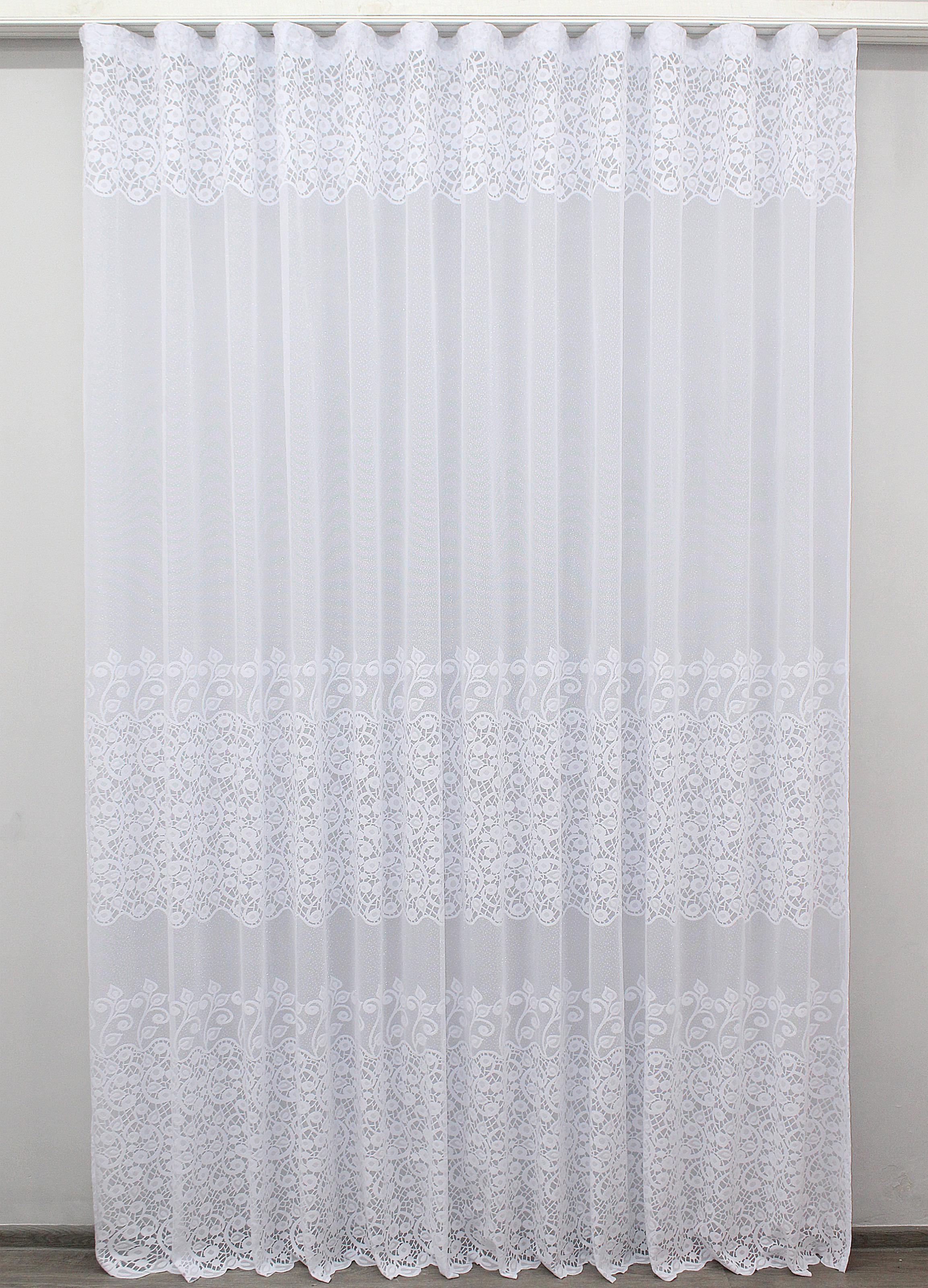 Тюль VR-Textil 645т Премиум жаккард 300х270 см Белый (40-306)