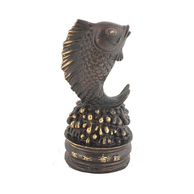 Статуэтка Карп рыба Тай 12х5,5х5,5 см Черный (1134)