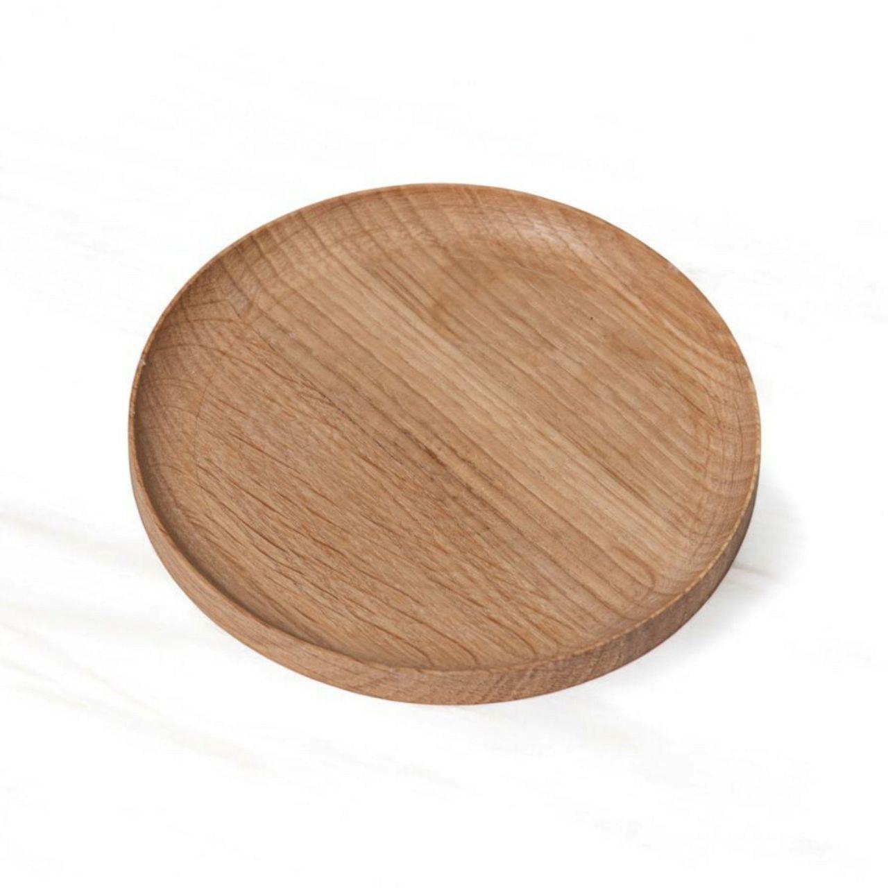 Тарелка деревянная круглая 14 см (DT-07)