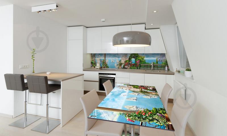 Наклейка виниловая на стол Zatarga «Замок на утесе» 600х1200 мм Z180498st