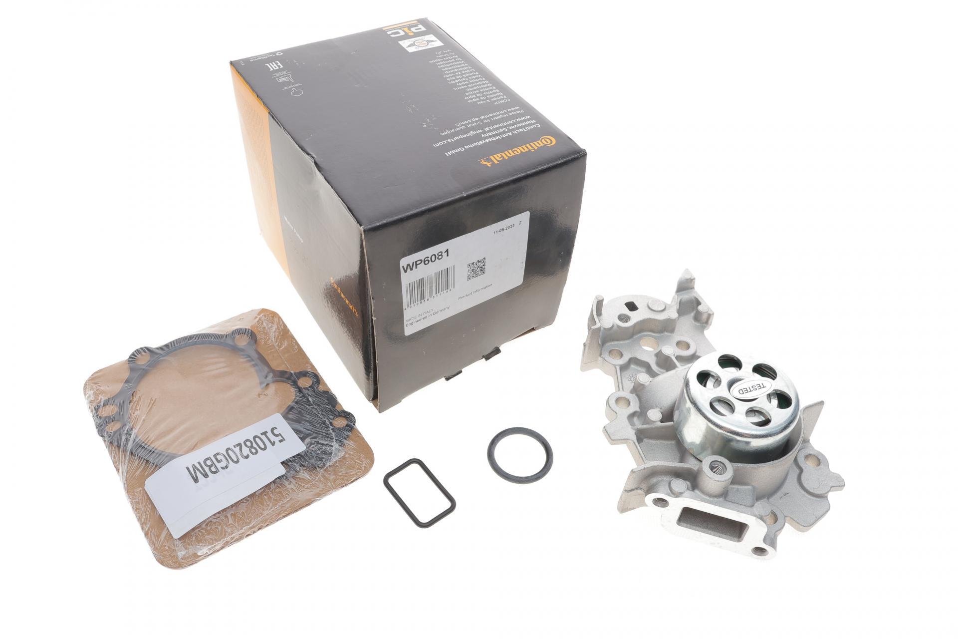 Помпа воды Continental Dacia Logan/Sandero 1.0/1.2 06-/Renault Kangoo/Clio/Logan/Twingo 1.2/1.2 16V 01- WP6081