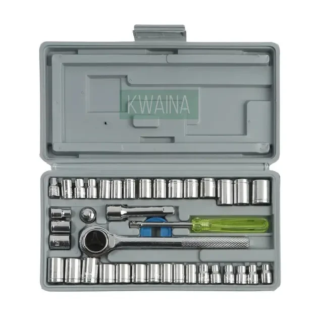 Набор инструментов трещотка с головками 40 предметов в кейсе