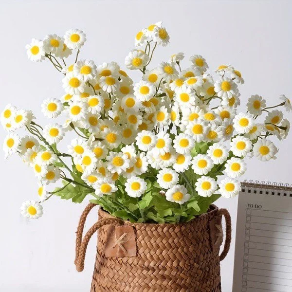 Искусственные цветы для декора Ромашки из пяти веток (C00688-1) - фото 11 Искусственные цветы для декора Ромашки из пяти веток (C00688-1) - фото 11