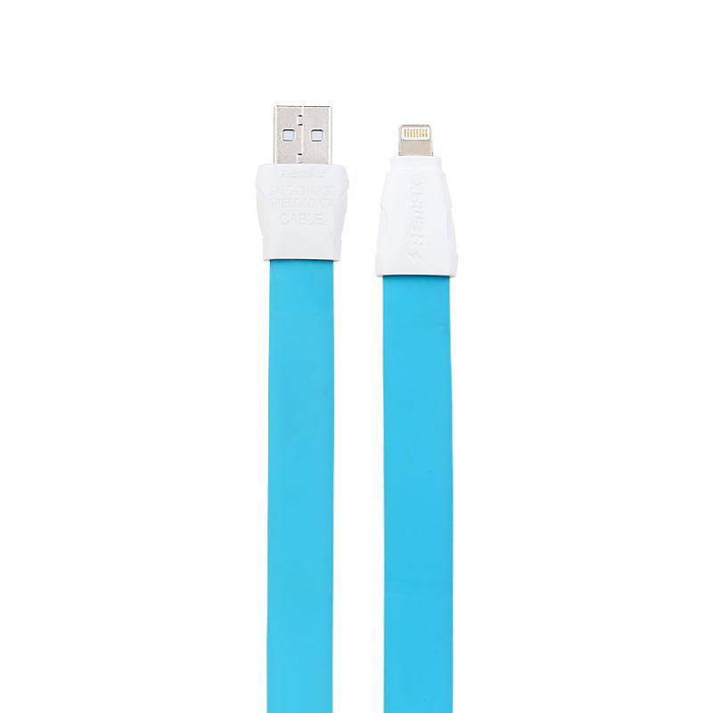 Кабель Remax RC-011i USB Lightning Flat Full Speed II 1 м Синий (2000700004641)