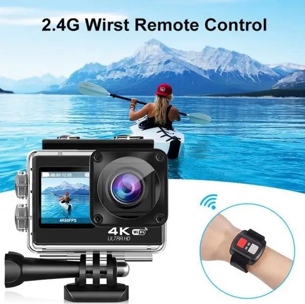 Екшн-камера CSZ-Q60AR зйомка в 4K Wi-Fi модуль пульт дистанційного керування захист від води (618463) - фото 7 Екшн-камера CSZ-Q60AR зйомка в 4K Wi-Fi модуль пульт дистанційного керування захист від води (618463) - фото 7