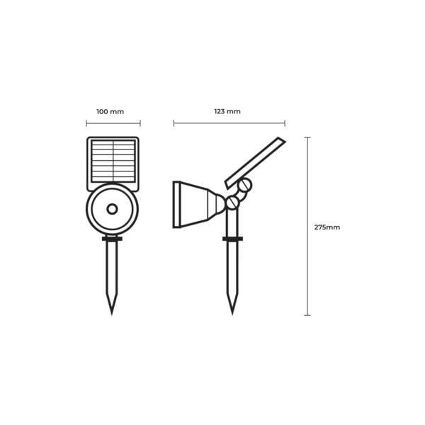 LED-светильник уличный Eurolamp с аккумулятором и солнечной батареей S4 2W 5V IP54 (26910986) - фото 3 LED-светильник уличный Eurolamp с аккумулятором и солнечной батареей S4 2W 5V IP54 (26910986) - фото 3