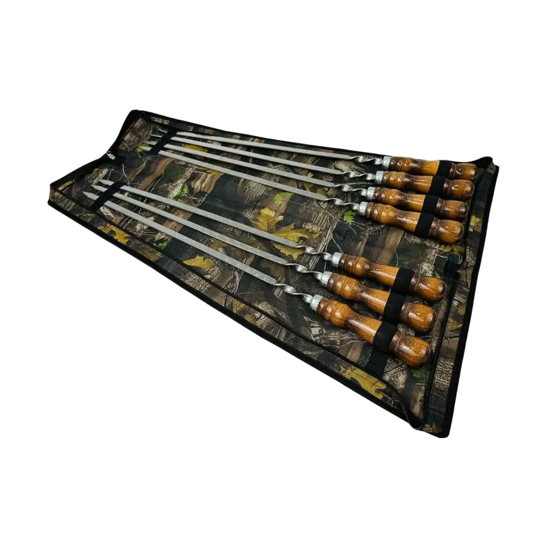 Набор шампуров в чехле комбинированный Кизляр 7 шт. из нержавеющей стали (2-10-NB-2270)